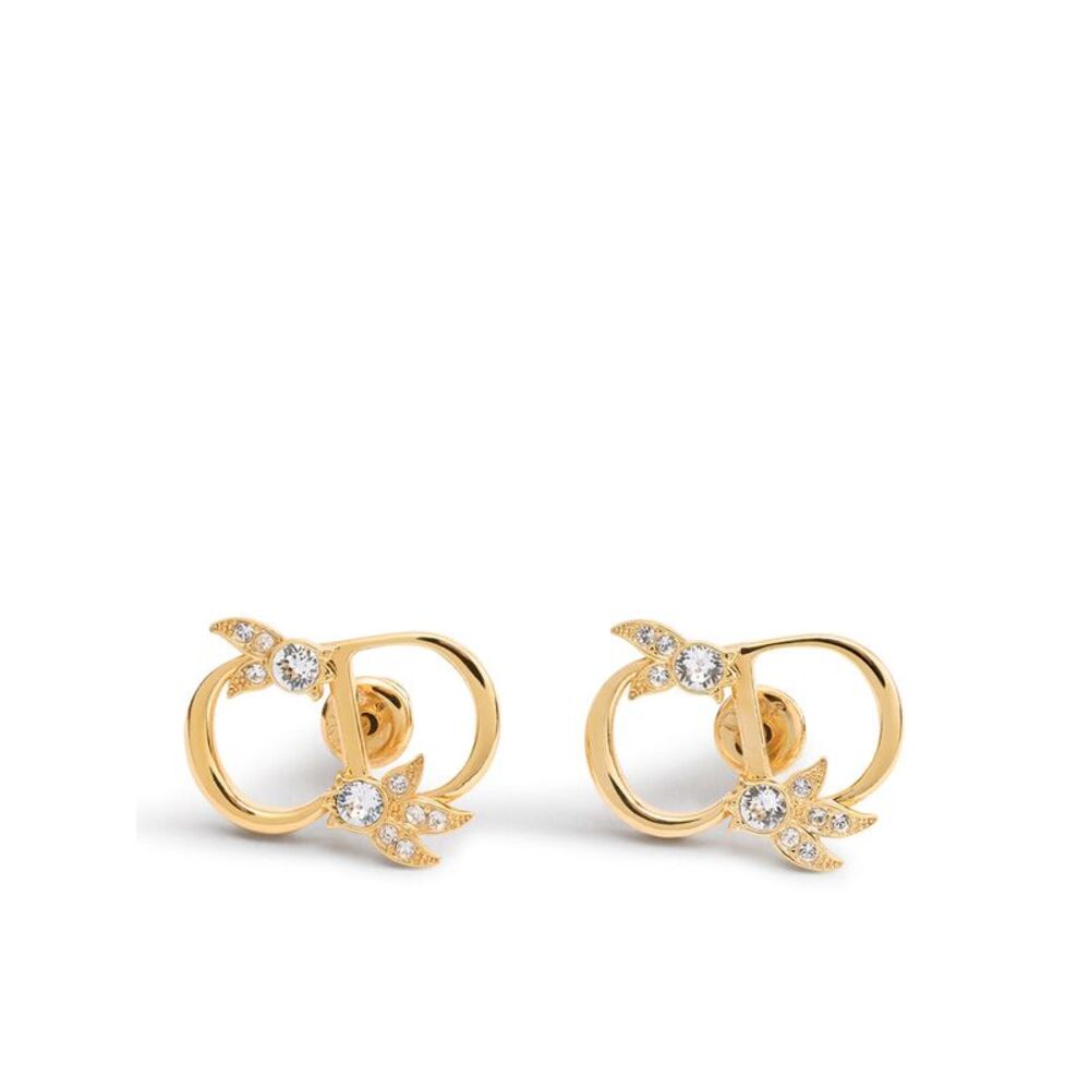 Christian Dior Women Cd Mini Lily Stud Earrings